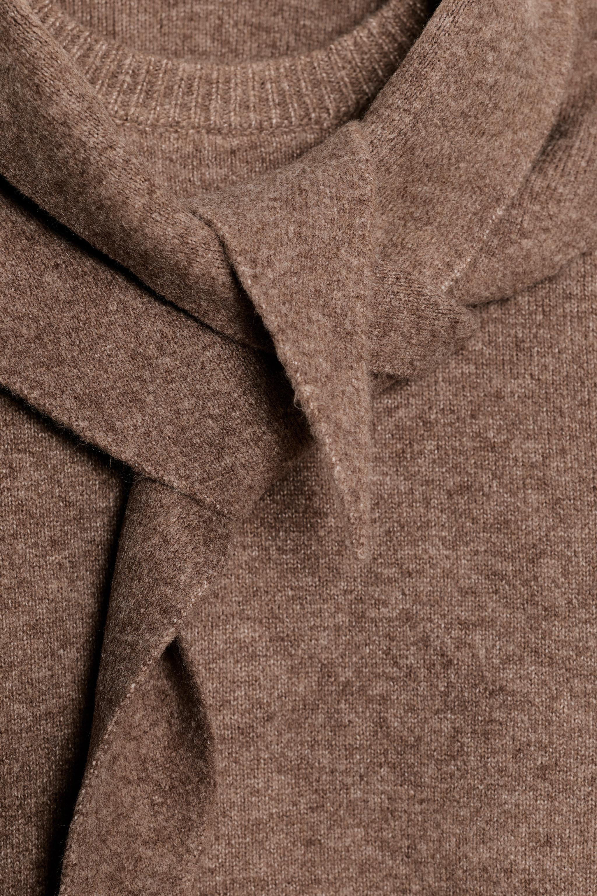 KNIT JUMPER WITH SCARF | Zara UK