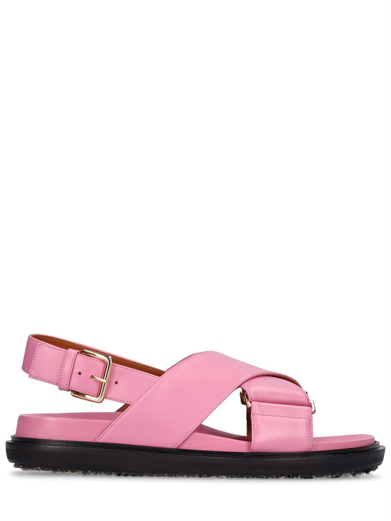 20mm fussbett leather sandals - Marni - Women | Luisaviaroma | Luisaviaroma