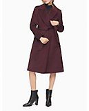Wool Cashmere Blend Belted Coat | Calvin Klein | Calvin Klein (US)