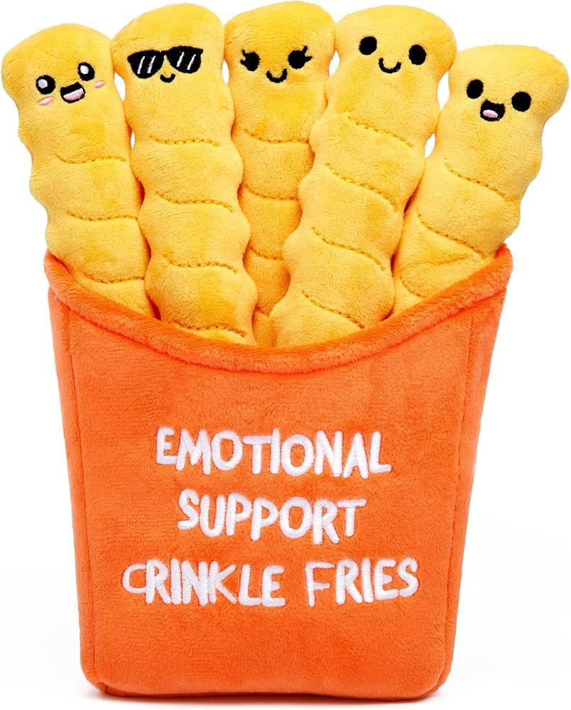 WHAT DO YOU MEME? Emotional Support Crinkle Fries — Plush Fries by Emotional Support Plushies | Amazon (US)