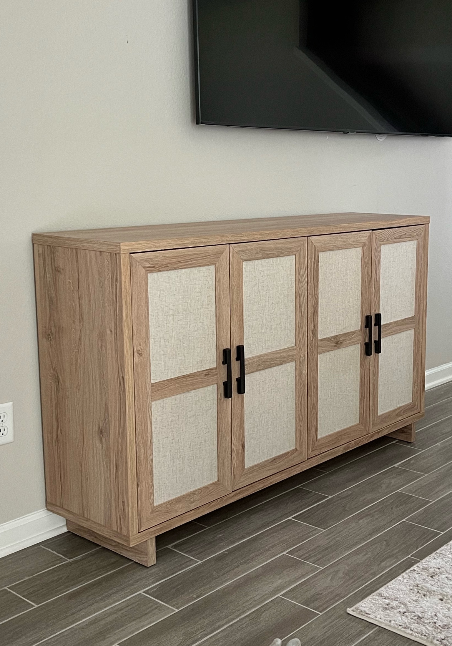 The perfect neutral tv stand  - credenza with storage 

#LTKhome #LTKfamily #LTKFind