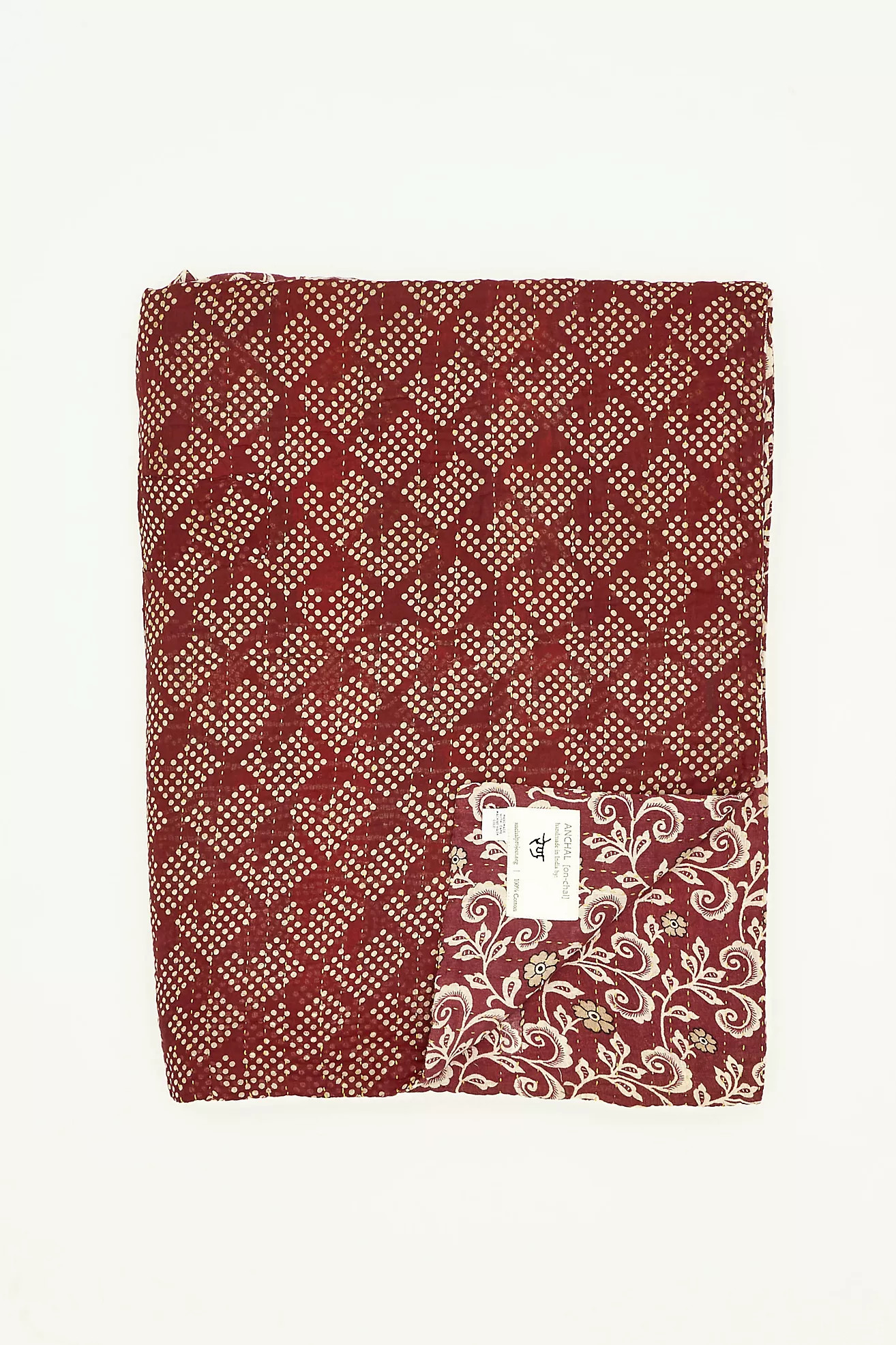 Anchal Twin Vintage Kantha Quilt No. T240111 | Anthropologie (US)