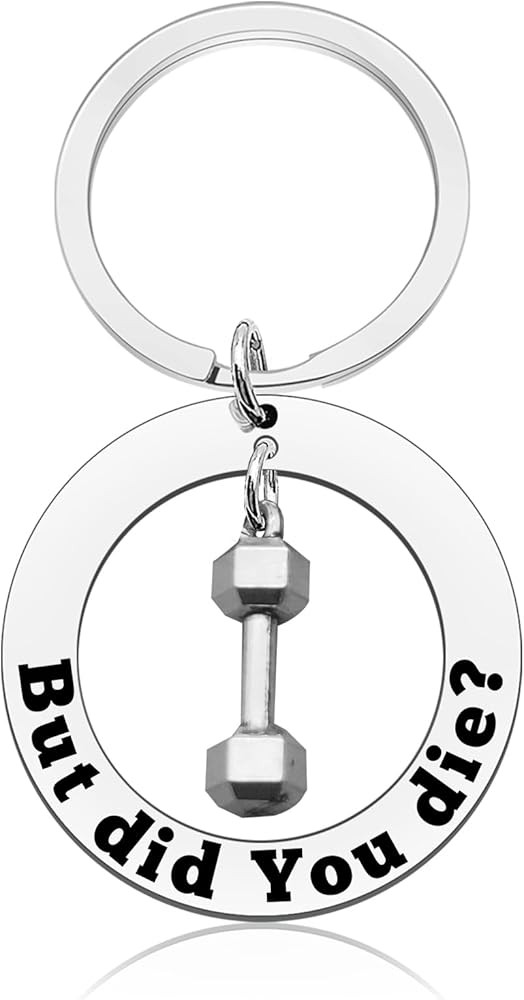Funny Workout Gift Inspirational Keychain Fitness Gifts for Women Sports Lover Present Funny Gym ... | Amazon (US)