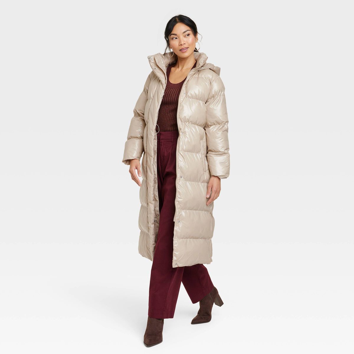 Women's Relaxed Duvet Puffer Jacket - A New Day™ | Target