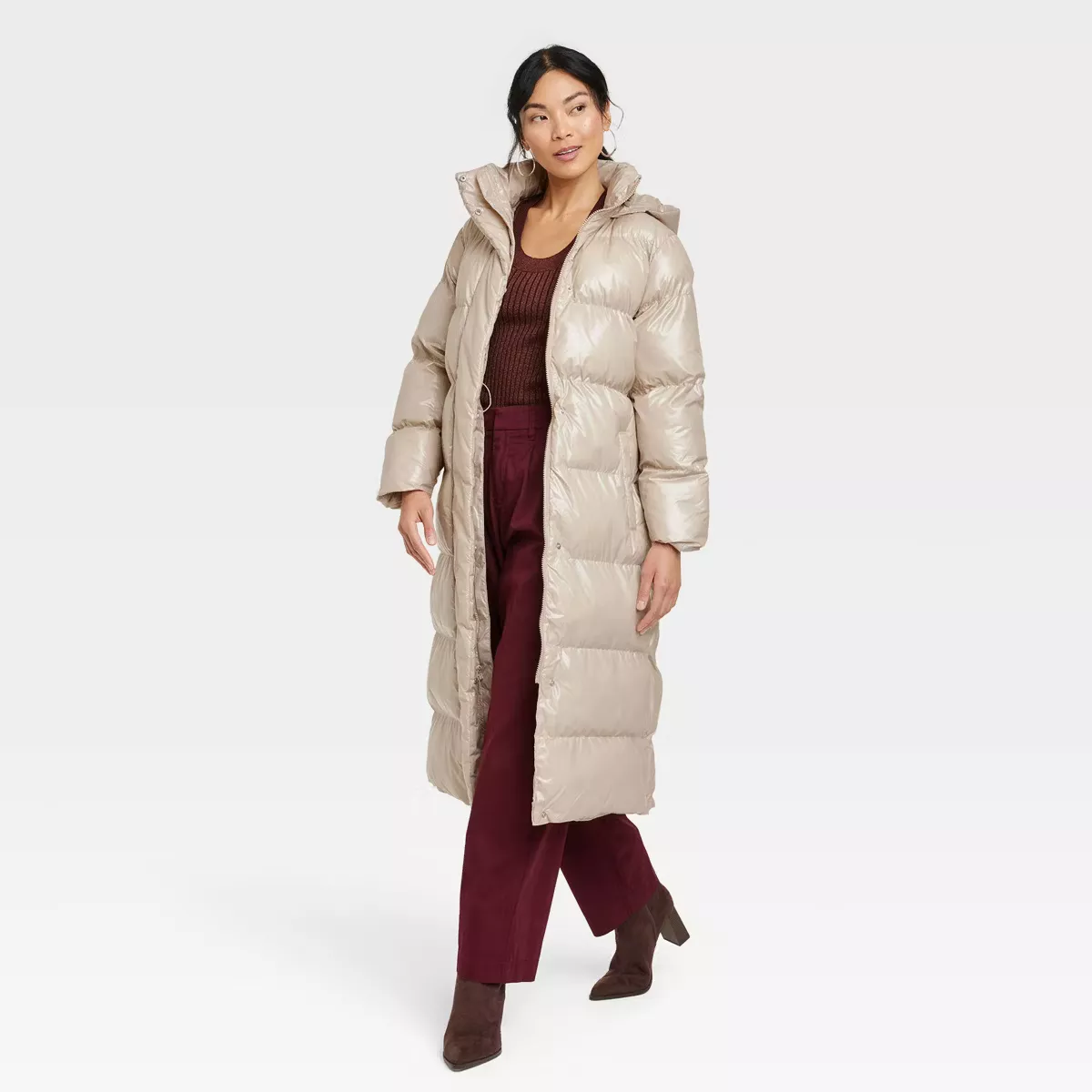 Womens duvet best sale puffer coat