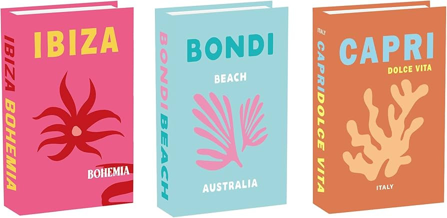 3pcs Artificial Paper Books, Designer Modern Premium Decorative Books for Home Decor - Bookshelf ... | Amazon (US)