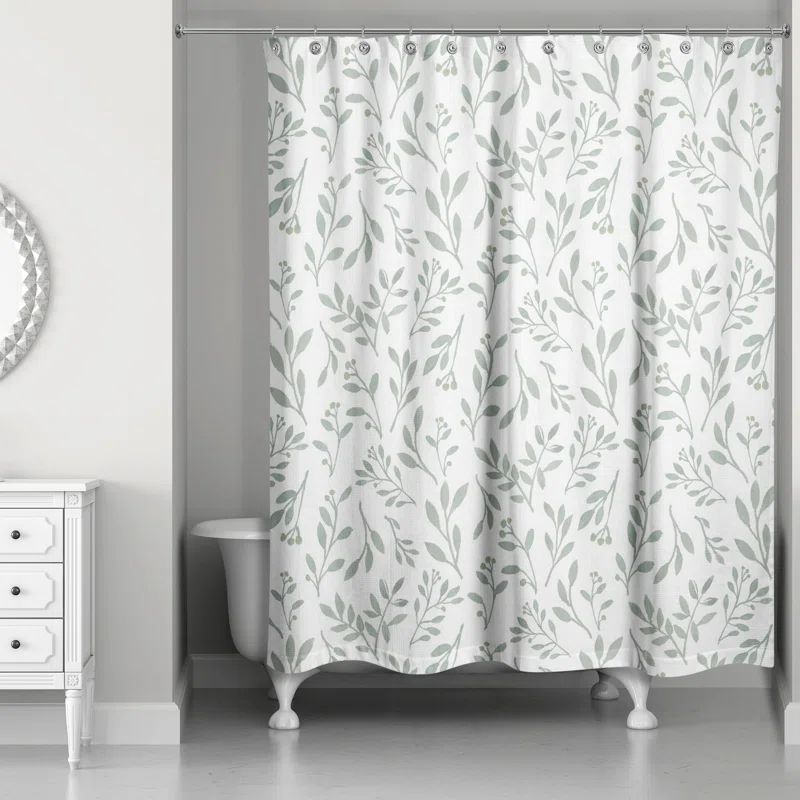 Adaugo Floral Shower Curtain | Wayfair North America