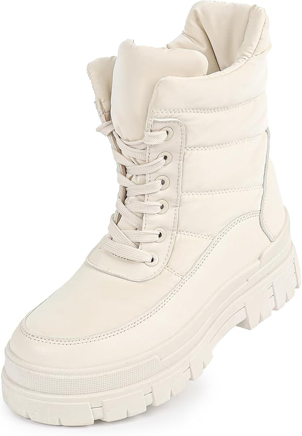 Winter Boots For Women Waterproof Mid Calf Snow Boots with Warm Fur Lining Insulated Womens Winte... | Amazon (US)