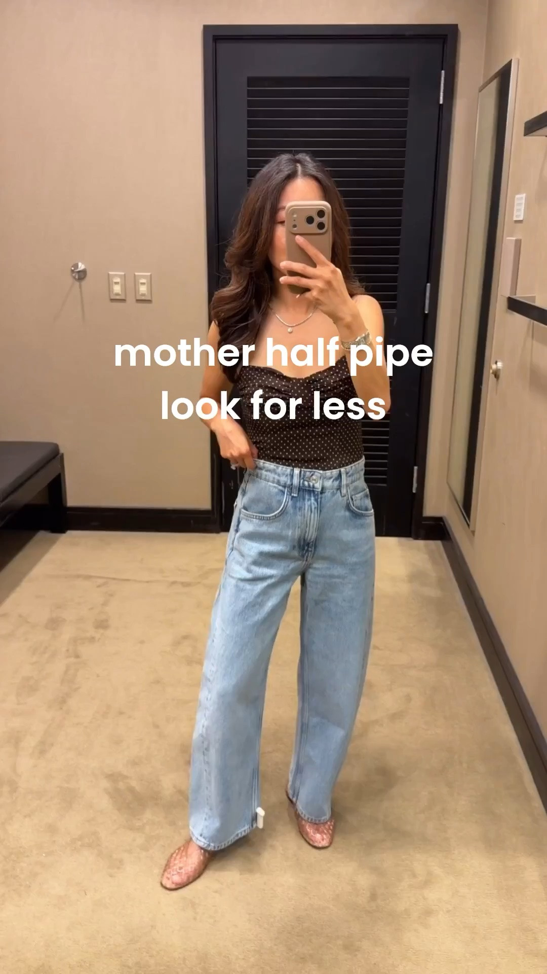 Trying on Mango crop jeans size 0. Fits like a 25, TTS, these are big for me at my waist since I usually wear 24. Length is good and chic barrel cut, true high waist. 

• jelly flats 5 size down. I also tried the Naturalizer flats linked in size 5 and like them a lot! The Naturalizer runs more TTS. 

• Trying on reformation dot Top 0 the bust area runs small and a little low cut on me, side zipper and tie straps. 

Other petite favorite jeans are linked. Size down in the mother lemon twist, tts in the Madewell and Paige.

Petite jeans, nordstorm denim

#LTKPetite #LTKmomlife