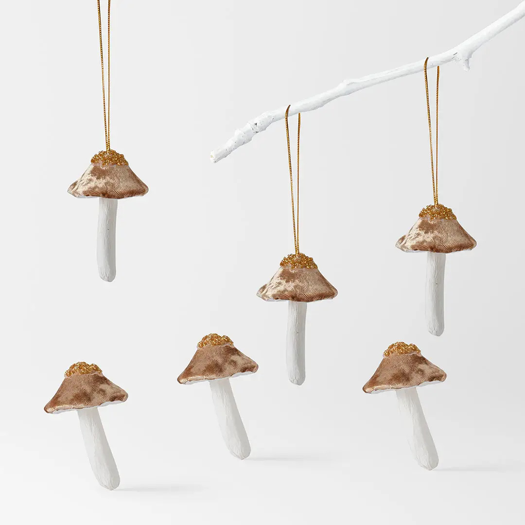 Felt Mushroom Decoration Set Of 6 | Bed Bath N' Table