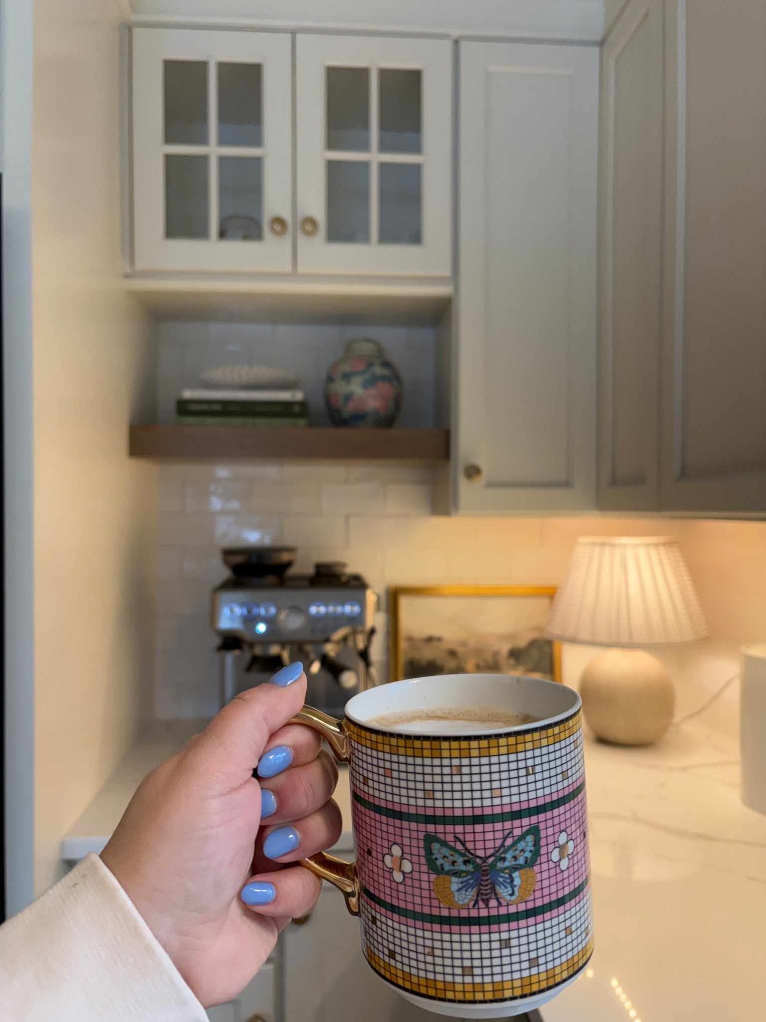 Changed my coffee corner for spring, this little corner brings me so much joy 🌸🦋☕️🫶🏼