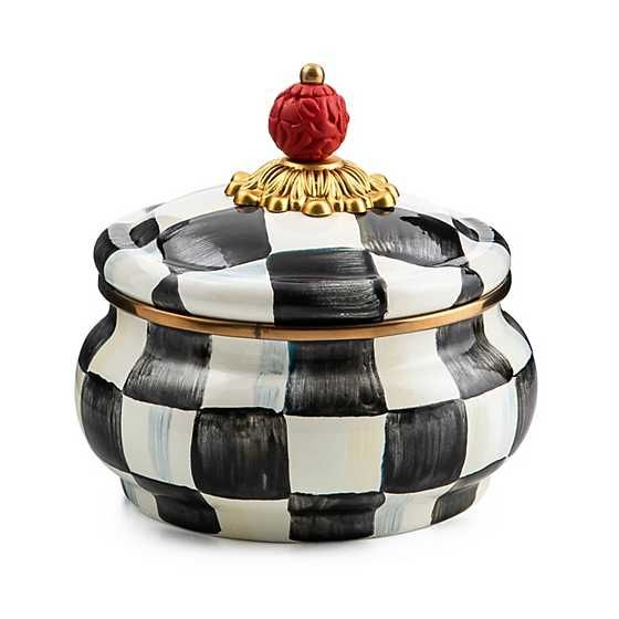 Courtly Check Squashed Pot | MacKenzie-Childs