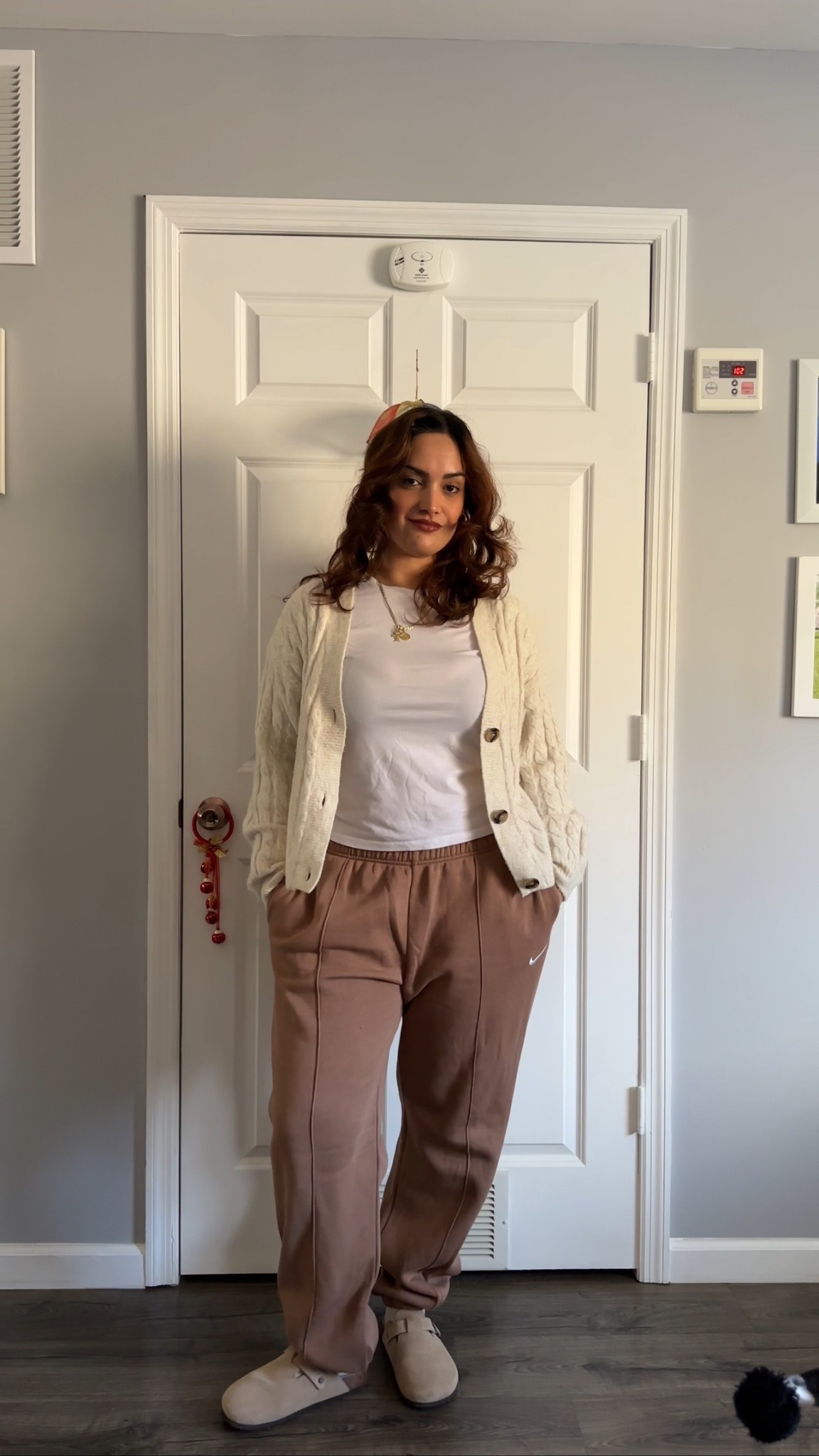 Thanksgiving outfit, Thanksgiving outfit ideas, Thanksgiving outfit Inspo, outfit ideas, outfit Inspo, casual style, casual outfits, cozy style, comfy outfits, comfy casual, midsize fashion, midsize style, beige aesthetic, neutral style, H&M style, H&M outfits, Nike sweatpants, effortless style, everyday outfit, simple fits, minimal style, cardigan outfits, cardigan style. 

#LTKootd #LTKHoliday #LTKMidsize