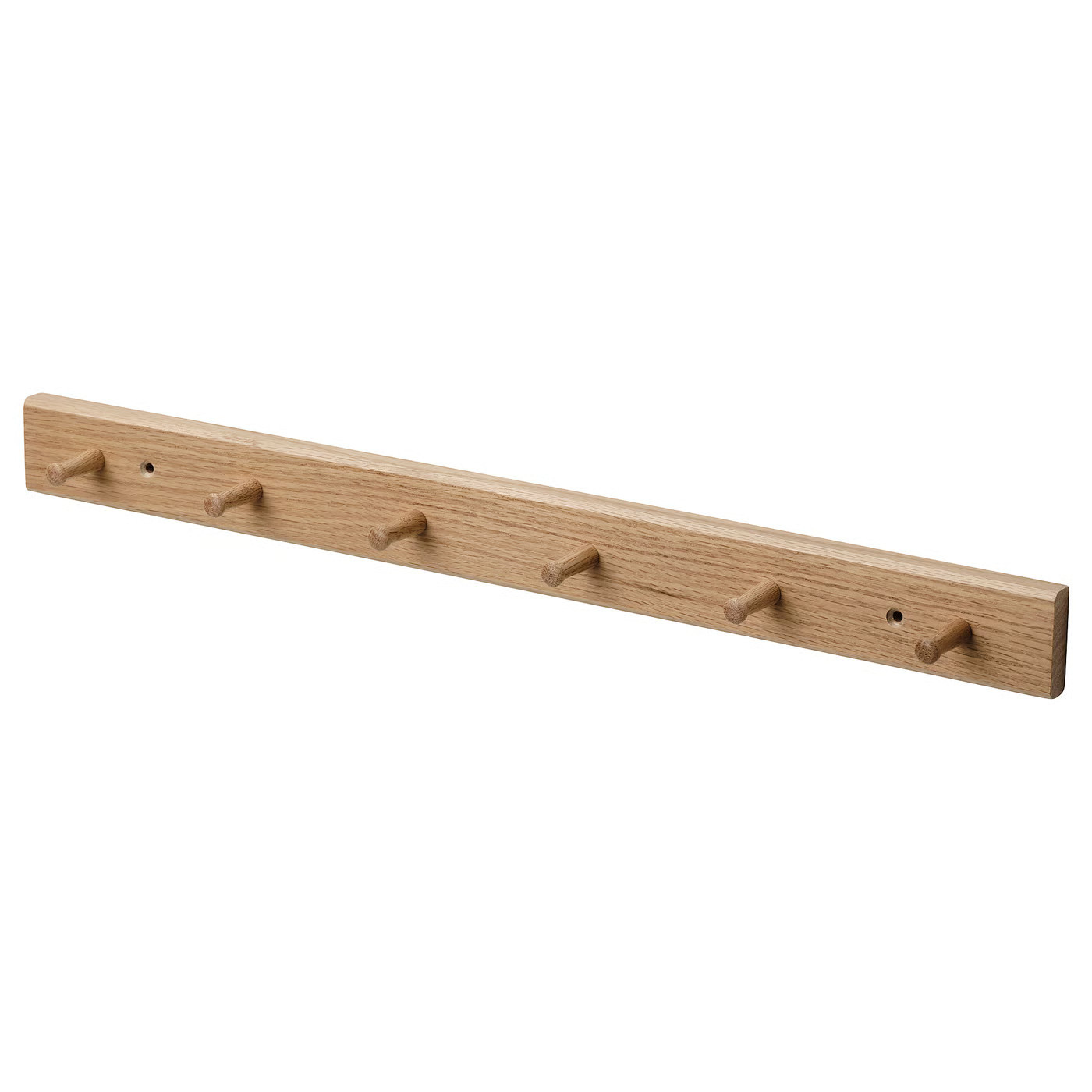 IKEA HÖVOLM rack with 6 knobs, oak, Height: 2 | IKEA US