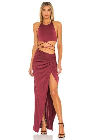 Michael Costello x REVOLVE Leah Crop Top in Maroon from Revolve.com | Revolve Clothing (Global)