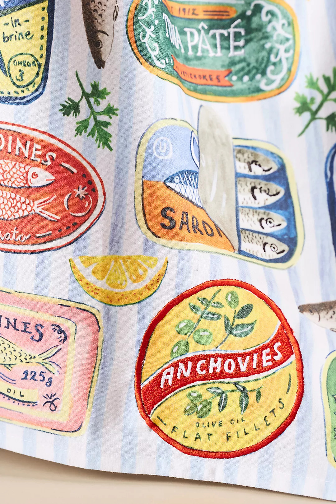 Tinned Fish Dish Towel | Anthropologie (US)