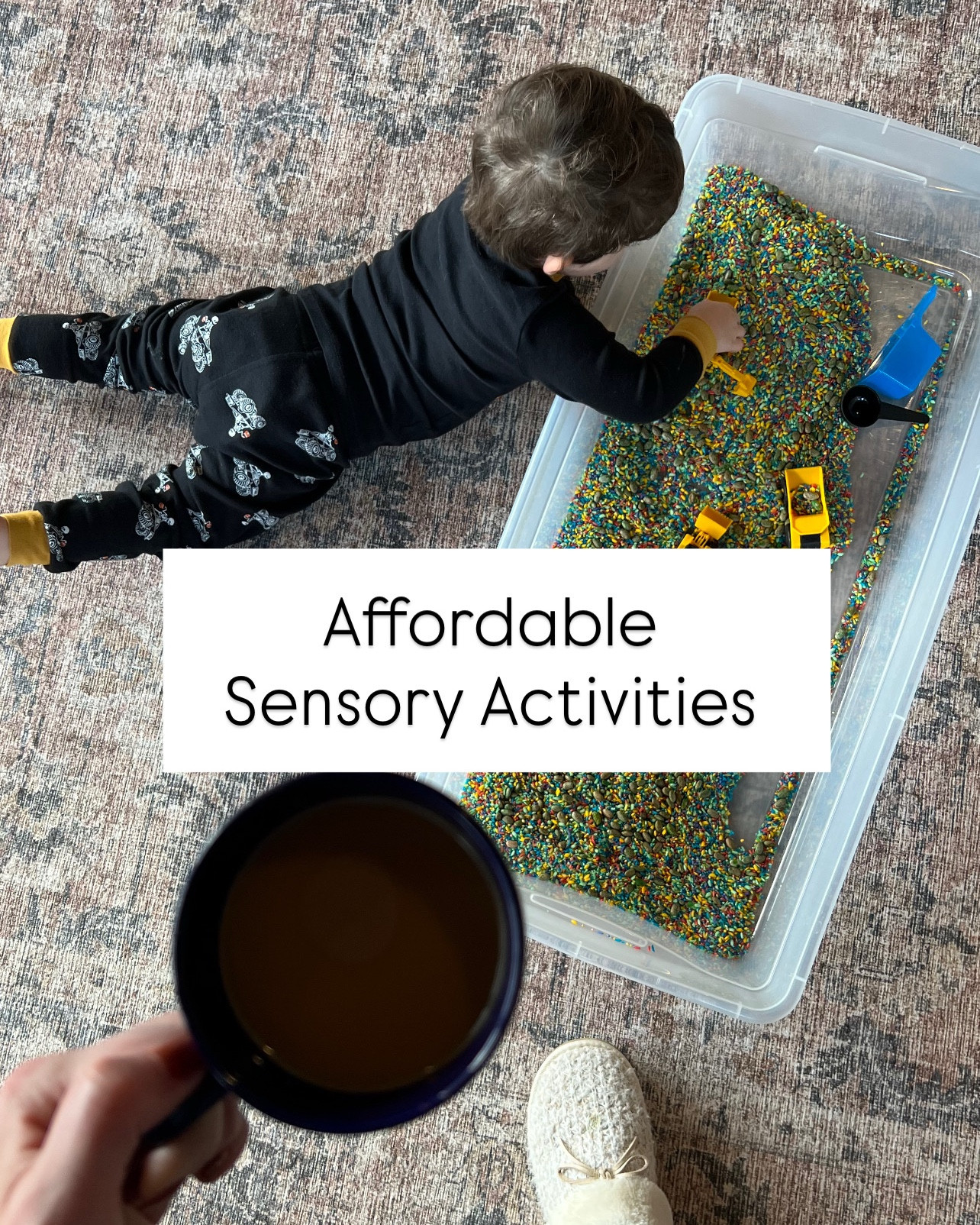 The weather is getting colder which means indoor play is about to increase dramatically. Here are my go tos for affordable sensory play - you probably have most of this in your house! 

1. Paint sidewalk chalk 
2. Chia seed play 
3. Play sink
4. Pom poms
5. Rice bin 
6. Ice paint
7. Puzzle
8. Color mixing 

#LTKKids #LTKFamily #LTKBaby