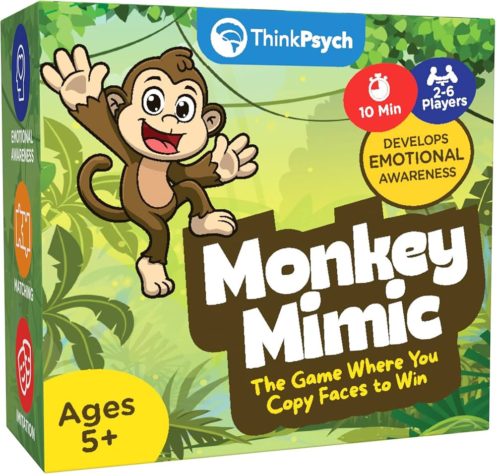ThinkPsych Monkey Mimic - Copy Faces to Win | Fun & Educational Kids Games | Ages 5+ | Social Emo... | Amazon (US)