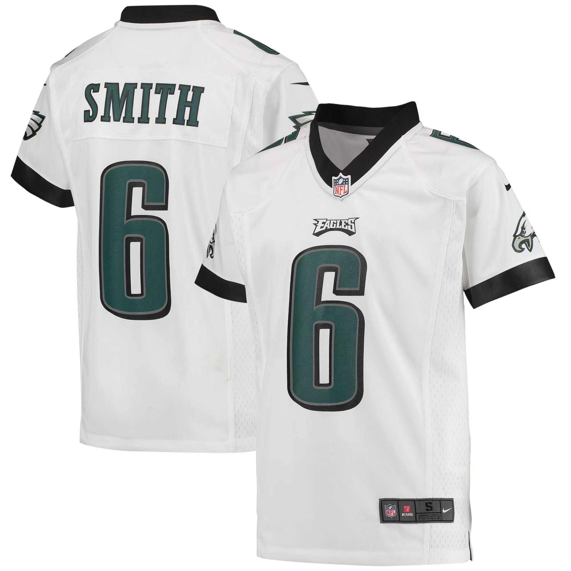 Youth Philadelphia Eagles DeVonta Smith Nike White Game Jersey | NFL Shop