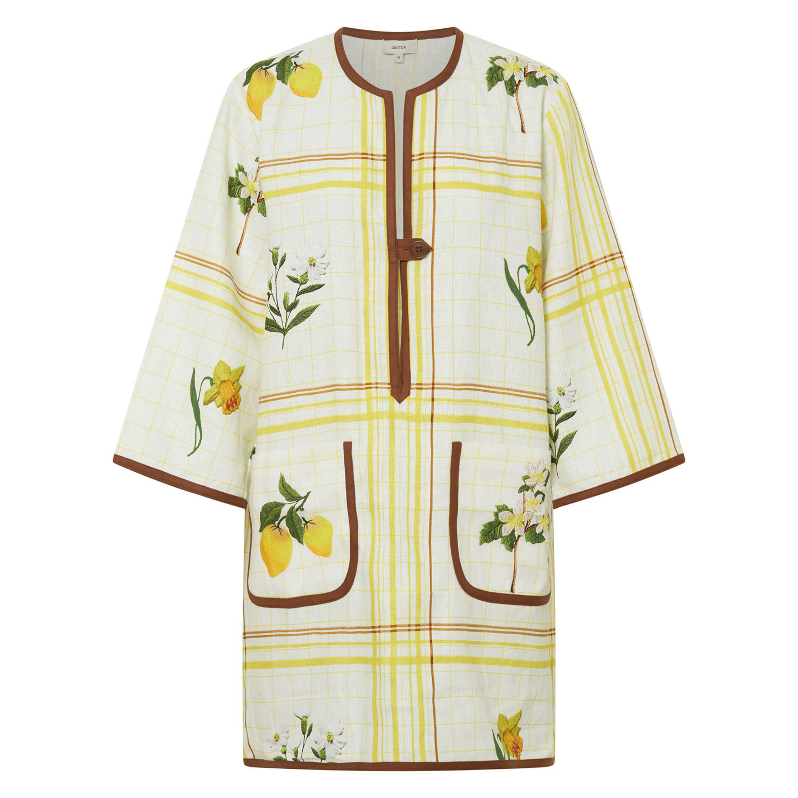Summer Picnic Tunic Dress - Vibrant Yellow | Oroton | Oroton