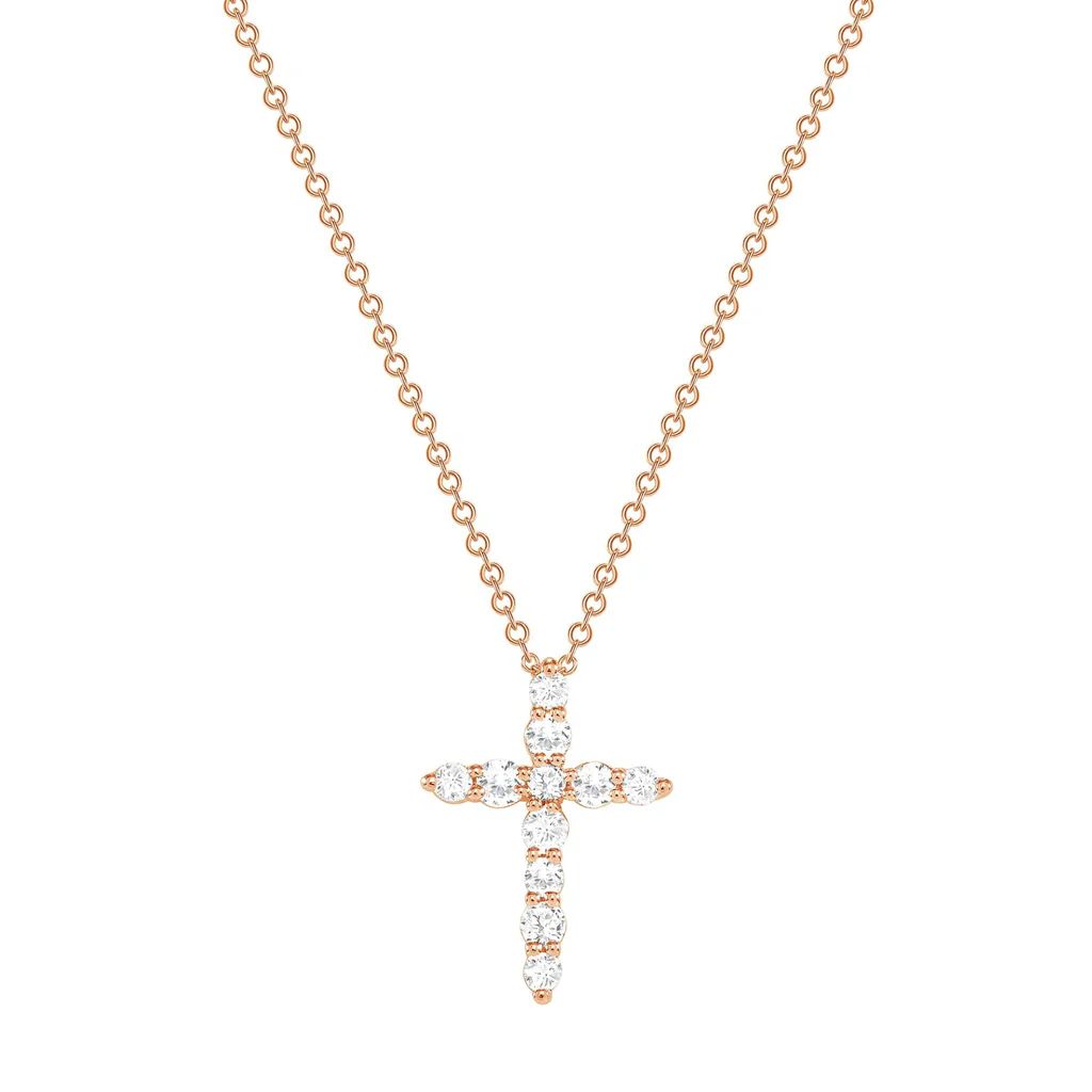 Classic Diamond Cross Necklace | Happy Jewelers