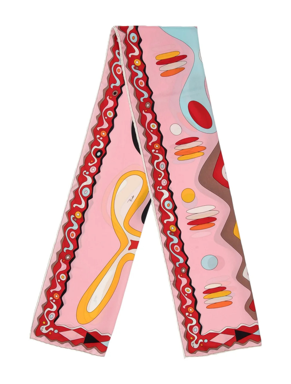 Emilio Pucci Silk Printed Scarf - Pink Scarves and Shawls, Accessories - EMI150691 | The RealReal | The RealReal