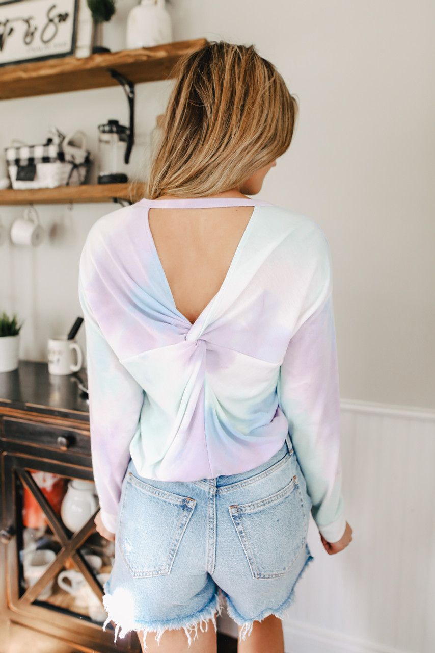 Everly Open Back Tie Dye Pullover | Magnolia Boutique