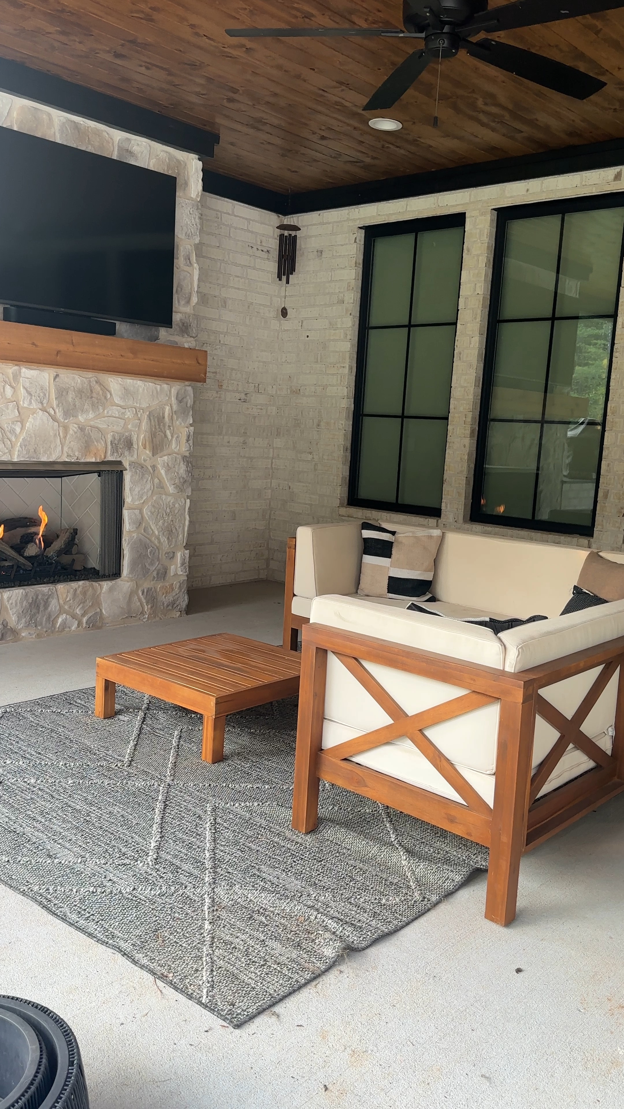 Cozy outdoor patio seating! We love this outdoor sectional from Wayfair! We have it in the colors Beige/Teak!

#LTKHome