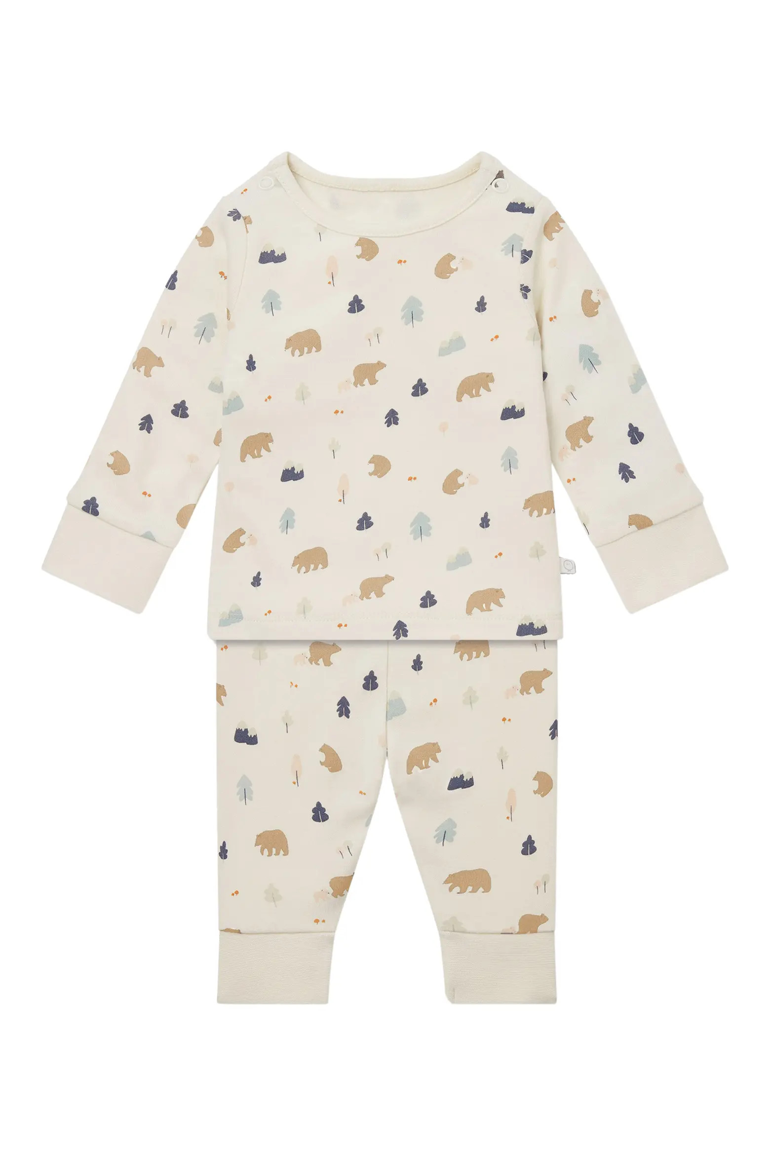 Bear Print Fitted Two-Piece Pajamas | Nordstrom | Nordstrom