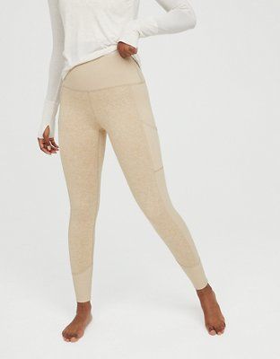 OFFLINE By Aerie The Hugger Ribbed Pocket Legging | American Eagle Outfitters (US & CA)
