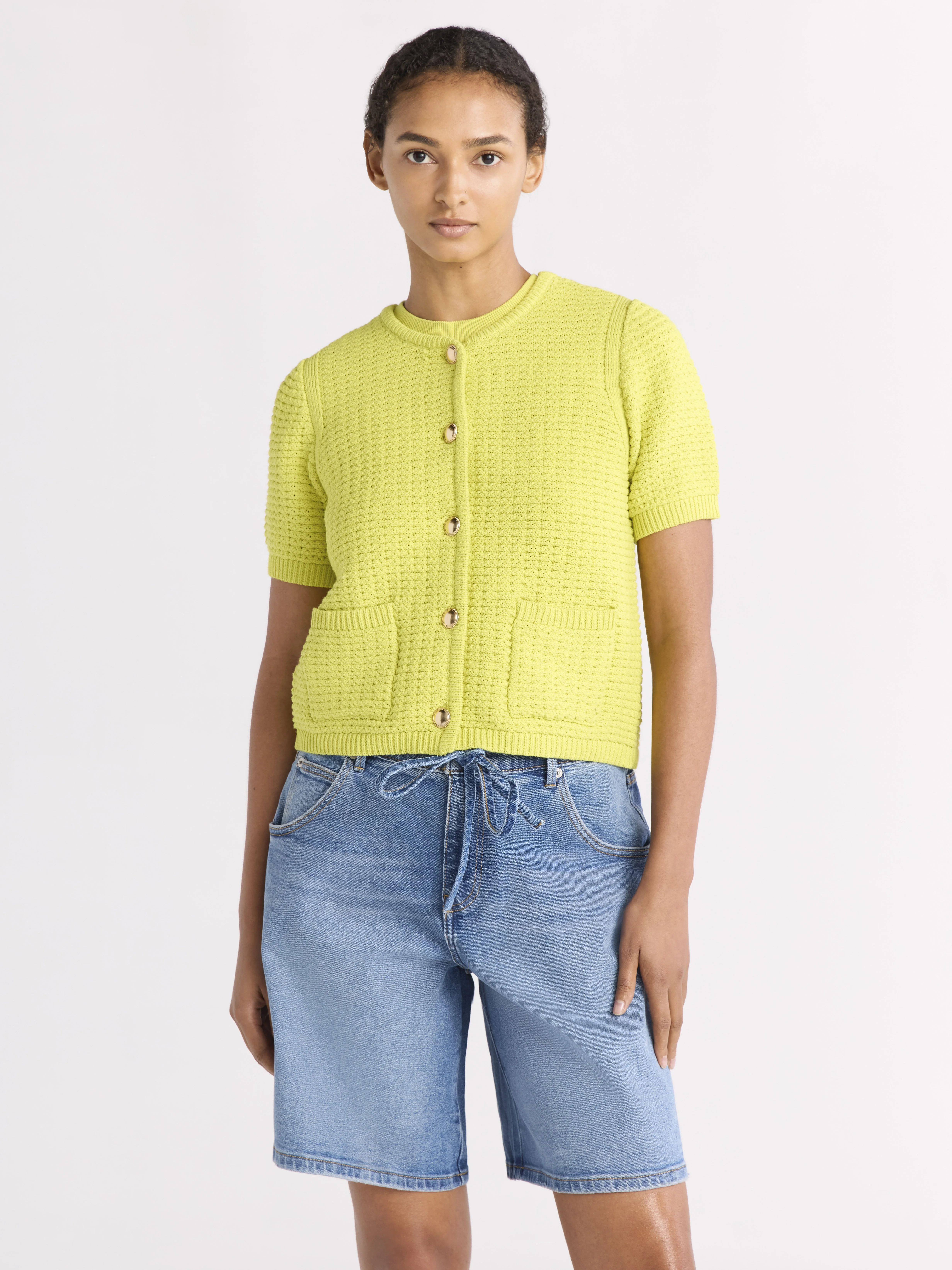 Free Assembly Women's and Women's Plus Crochet Cardigan Sweater, Lightweight, Size XS-4X | Walmart (US)