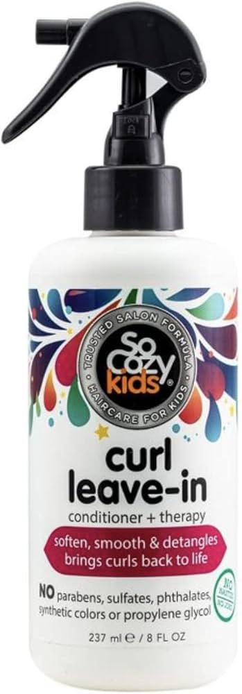So Cozy Leave In Conditioner Spray (8 Fl Oz) Paraben-Free Detangler for Kids' Curly Hair, Deep Co... | Amazon (US)