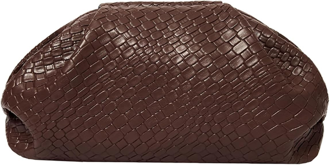 PHILOMENA Women's Vegan Leather Purse Ruched Bag Evening Handbag Dumpling Clutch Purse | Amazon (US)