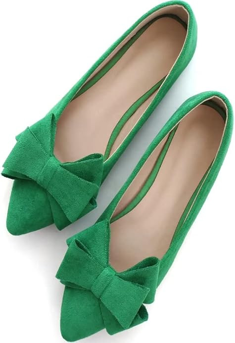 TN TANGNEST Women Fashion Bowknot Flats Comfort Pointed Toe Dress Shoes | Amazon (US)