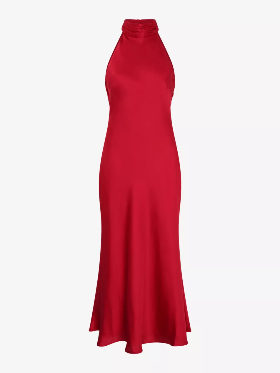 Seychelles halterneck satin maxi dress | Selfridges