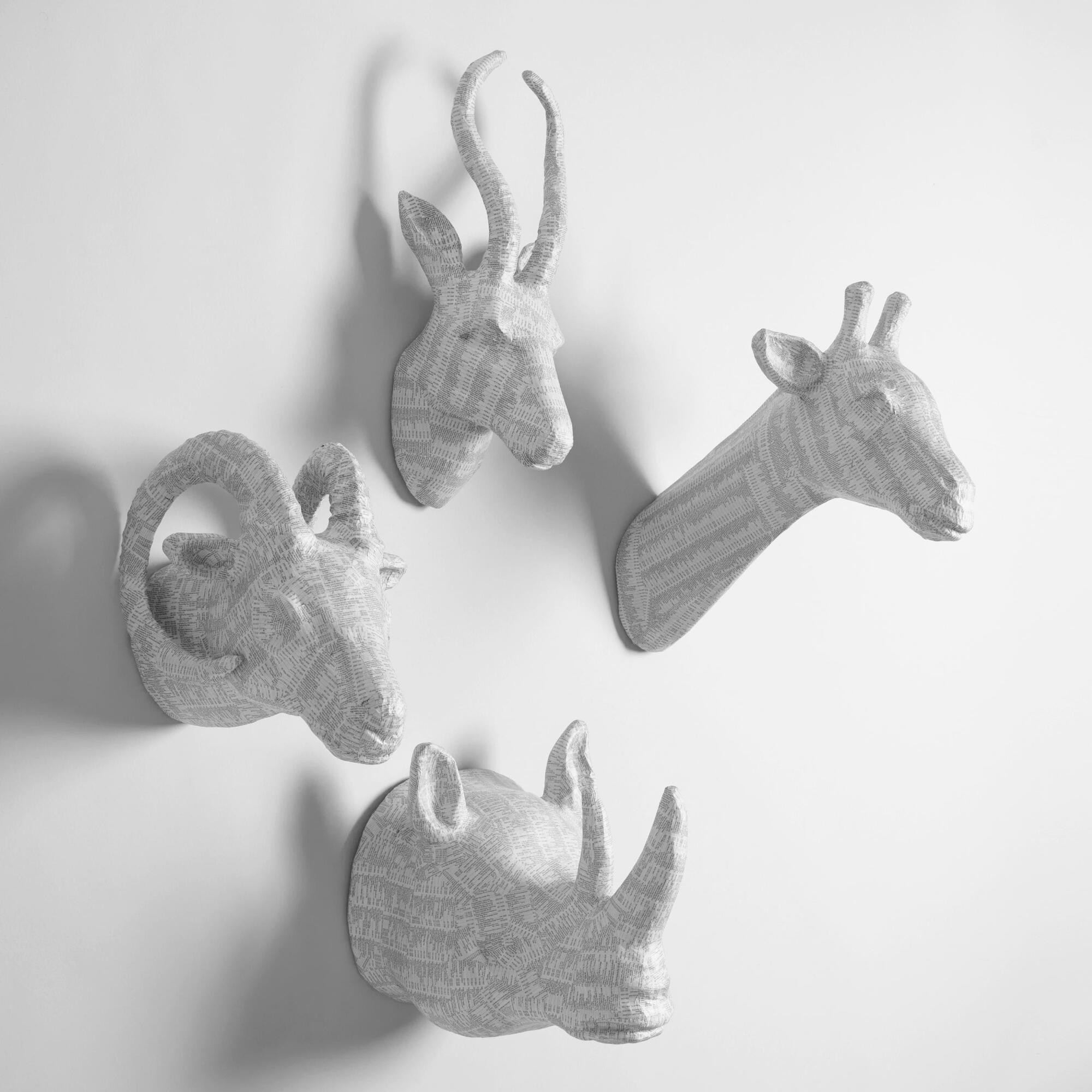 Paper Mache Animal Bust Collection by World Market | World Market