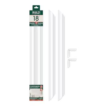BUILD and BATTEN 2 Pack Panel Rail Kit 18-in Unfinished Polystyrene Wall Panel Moulding Lowes.com | Lowe's