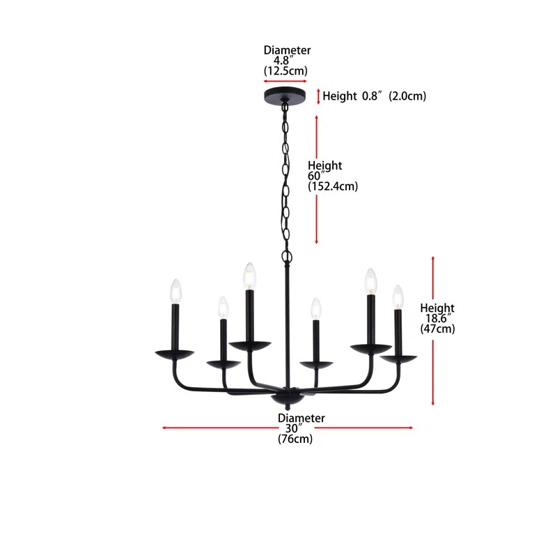 Baltray 6 - Light Dimmable Classic / Traditional Chandelier | Wayfair North America