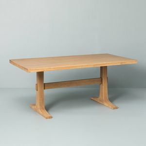 Pedestal Wood Dining Table - Natural - Hearth & Hand™ with Magnolia | Target