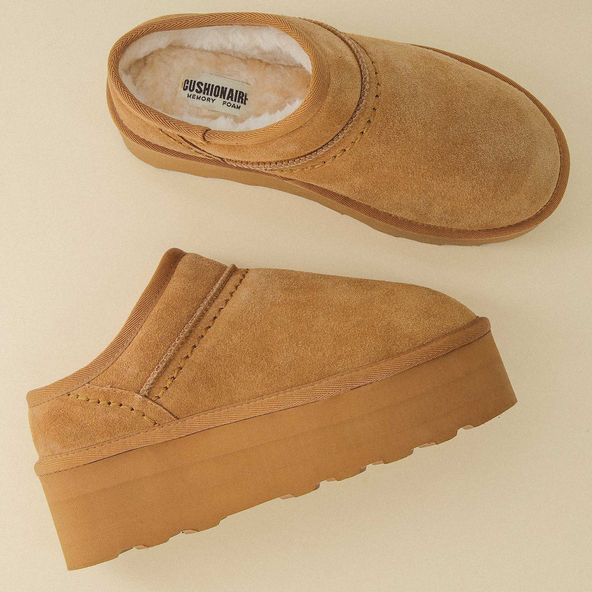 Huggy Cozy Platform Mule | Cushionaire