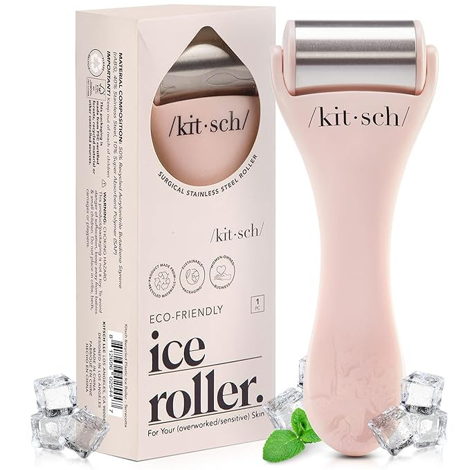 Kitsch Ice Roller for Face - Stainless Steel Ice Face Rollers for Women - Soothes Facial Puffines... | Amazon (US)