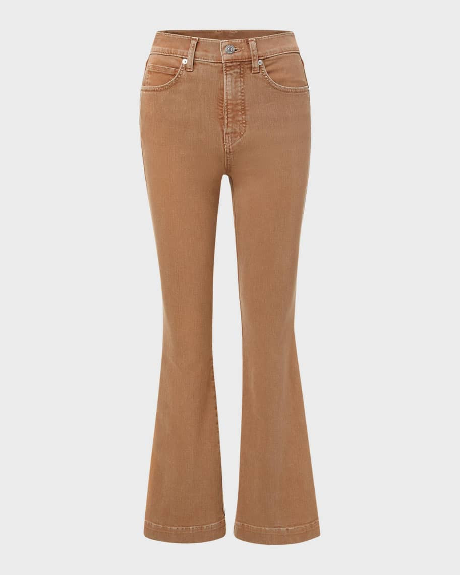 Veronica Beard Carson High Rise Ankle Flare Jeans | Neiman Marcus