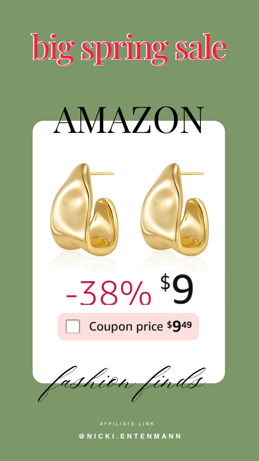 Chunky gold stud earrings bring instant glow to any outfit. Hypoallergenic and 14k gold plated, they’re the perfect mix of bold style and everyday comfort ✨💛👩‍🦱

#goldearrings #chunkystuds #womensjewelry #hypoallergenicearrings #14kgoldplated #fashionaccessories #stylefinds #jewelrytrends #affordableluxury #modernlooks 

 #LTKootd #LTKSaleAlert #LTKBeauty