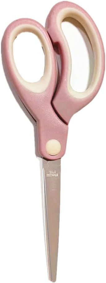 Pastel Non-Stick Scissors - All-Purpose Office & Craft, Soft Grip Cutting Tool, Blunt Tip Fabric ... | Amazon (US)