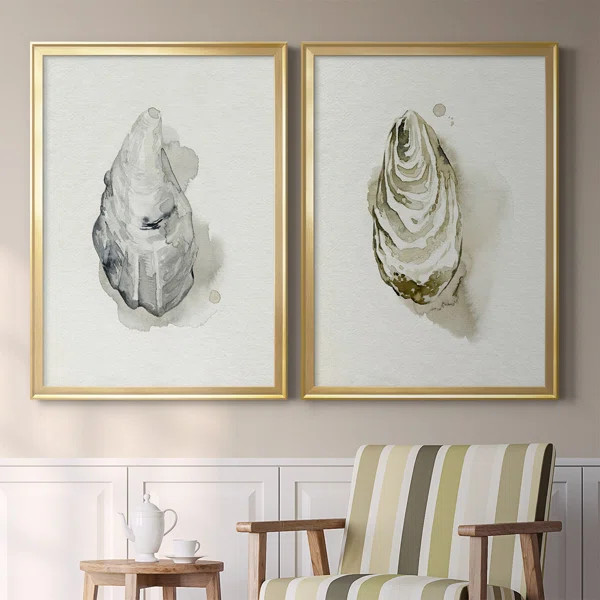 Oysters On The Bay III Framed On Canvas 2 Pieces Print | Wayfair North America
