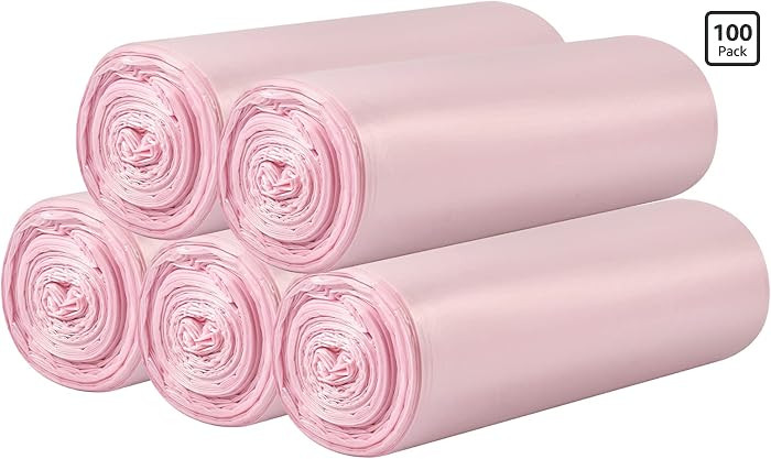 5 Rolls Small Trash Bags - 100 Counts Durable 4 Gallon Small Garbage Bags for home office kitchen... | Amazon (US)
