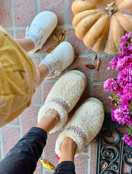 Mommy & me slippers 🍂#ugg #uggslippers #uggtazz #babygap #galkids #fallshoes #fallstyle #falloutfits #kidsslippers #slippers #mommyandme 

#LTKshoecrush #LTKsalealert #LTKkids