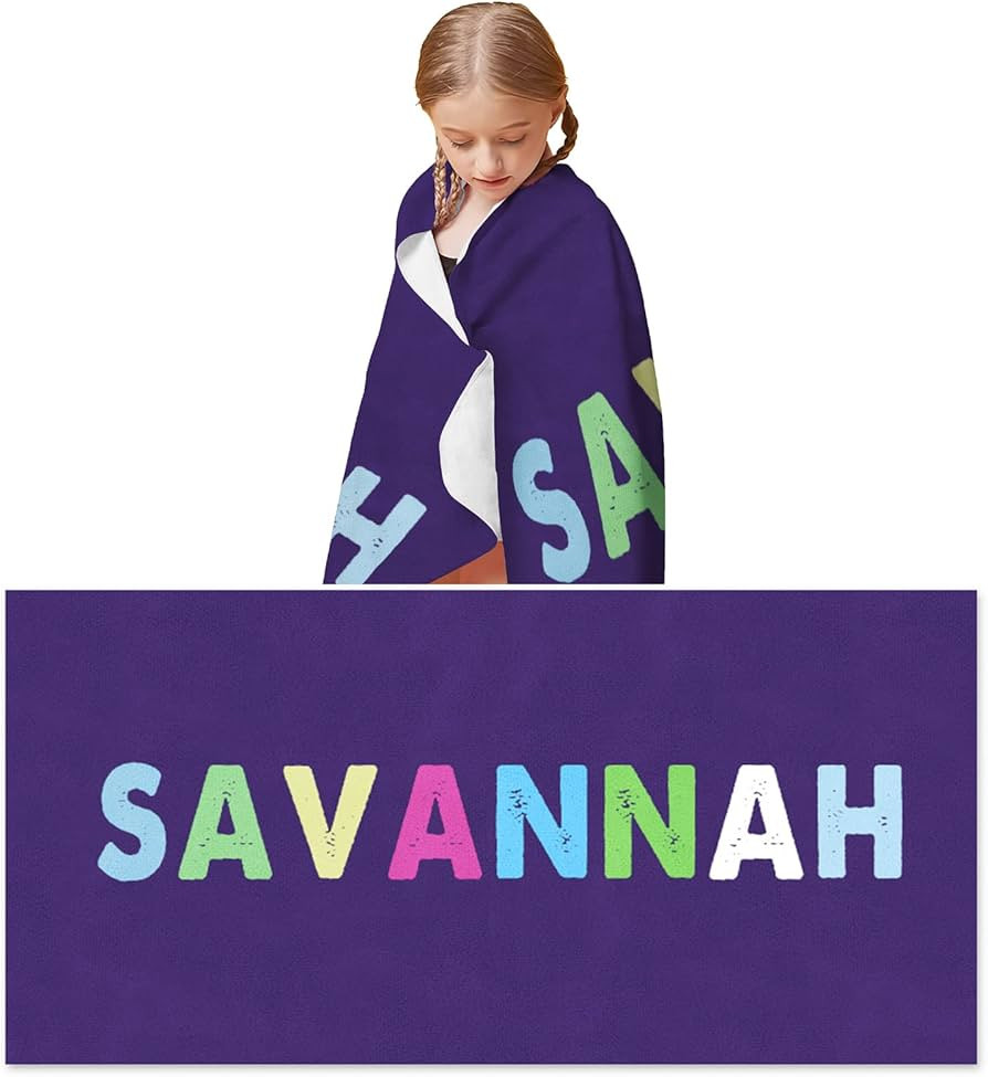Novgarden Personalized Beach Towels with Name-Microfiber Beach Towels-Custom Quick Dry Beach Blan... | Amazon (US)
