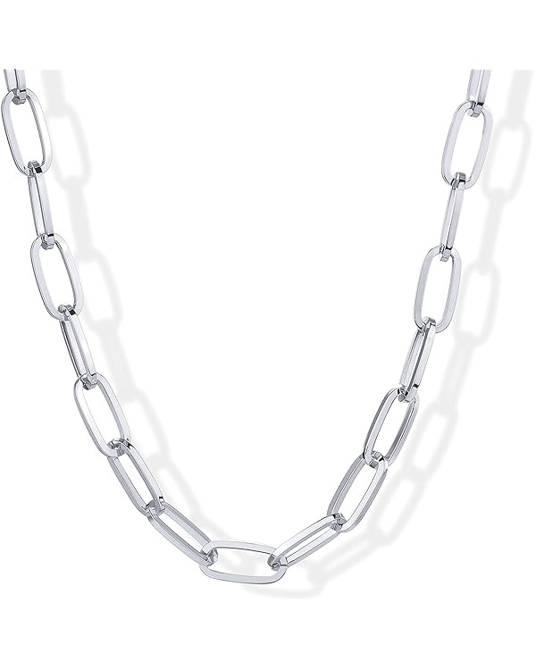 PAVOI 14K Gold Plated Chunky Chain Choker Necklaces for Women | Gold Statement Graduated Link Cha... | Amazon (US)