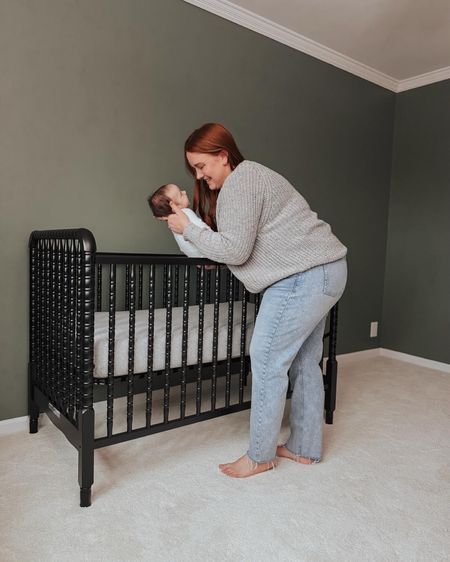In love with our new black jenny lind crib from Davinci Baby for the nursery! It’s a great pairing with the green walls. Greenguard Gold Certified and non-toxic paint process put me at ease. Great quality and price point for solid wood furniture  

#LTKhome #LTKbaby